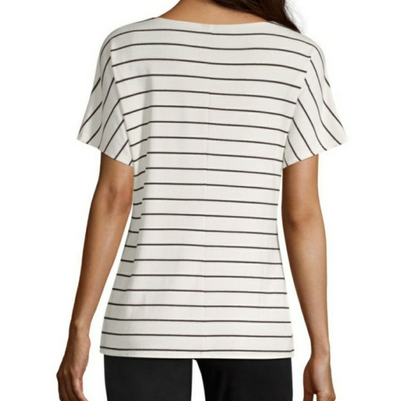 🌟HP🌟🆕️➕ Worthington 💜 Striped Tied Top - Picture 3 of 4